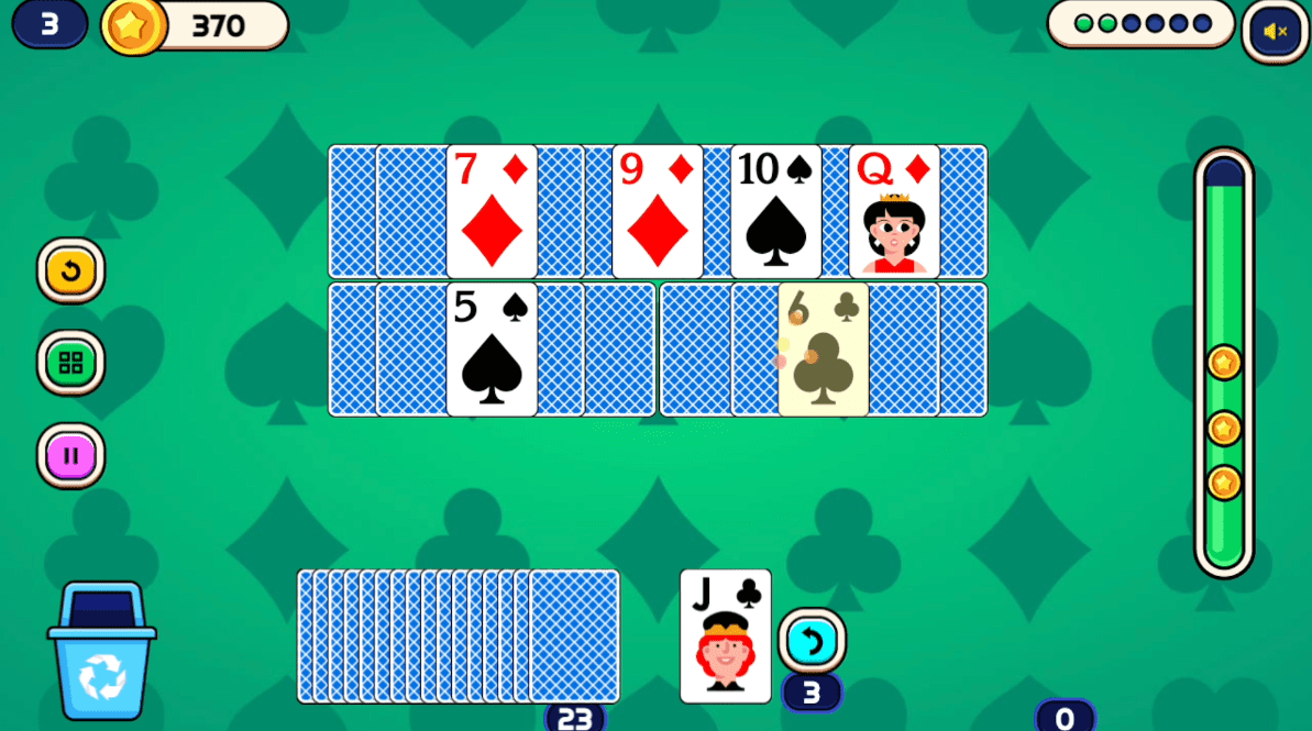Play Pyramid Solitaire online at Coolmath Games